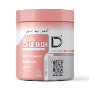 DEVOTED LABS - Advanced Cell Tech (Creatine Monohydrate) (450g, 30 Servings) Citrus Punch